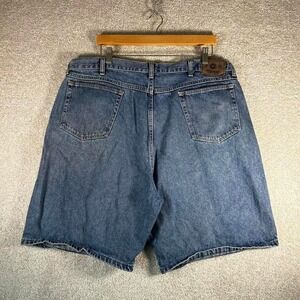 Vintage wrangler blue distressed essential denim jean shorts jorts